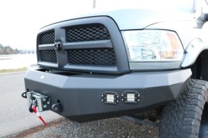Dodge Ram 3500 Front Bumper - DV8 Offroad - Steel Construction, 2 Stage Powder Coat Finish, Accommodates Up to a 12,500 lbs. Winch - Textured Black - `10-`14